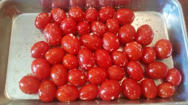 Parmesan and Herb Roasted Grape Tomatoes