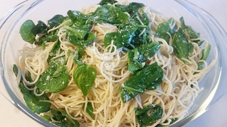 Angel Hair Pasta with Spinach